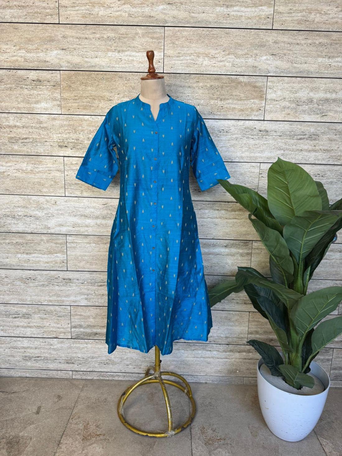 A Line Silk Only Kurta Set