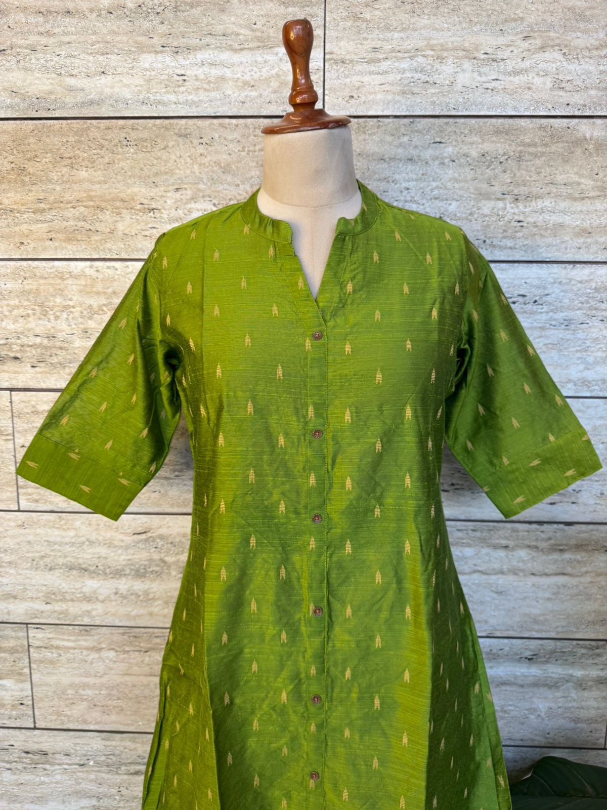 A Line Silk Only Kurta Set