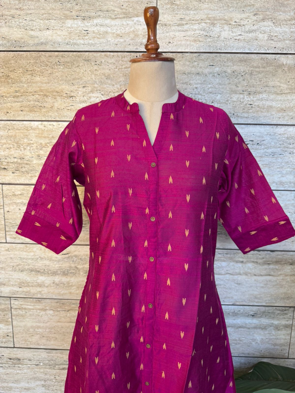 A Line Silk Only Kurta Set