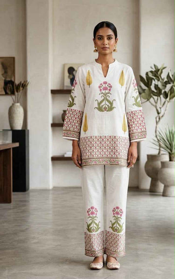 Pure Cotton Two Piece Co Ord Set COS176