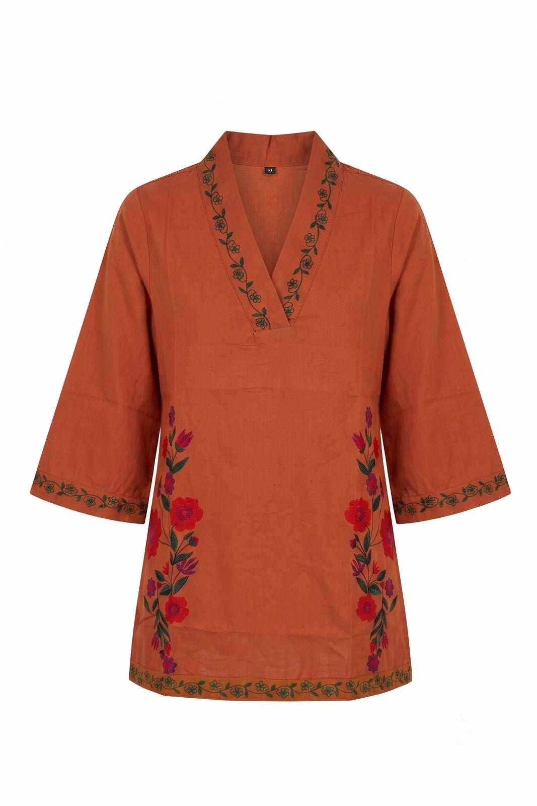 Printed Short Top In Cotton Fabric ST005