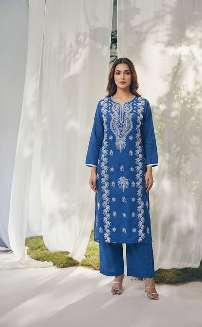 Pure  Mul Cotton  Dupatta Set With Lining