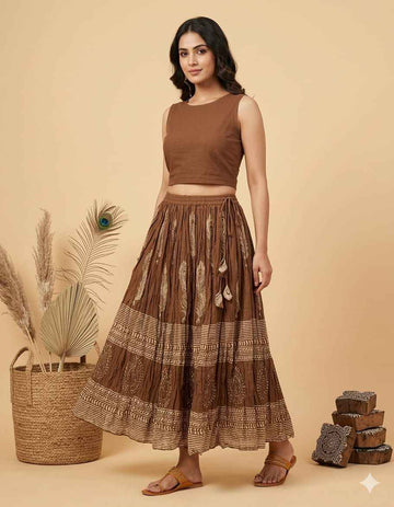 Mul Cotton Only Skirts With Lining MCS013