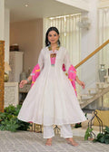 Pure Mul Cotton Anarkali Dupatta Set