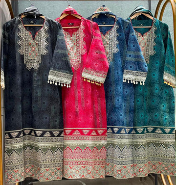 Pure cotton dupatta set
