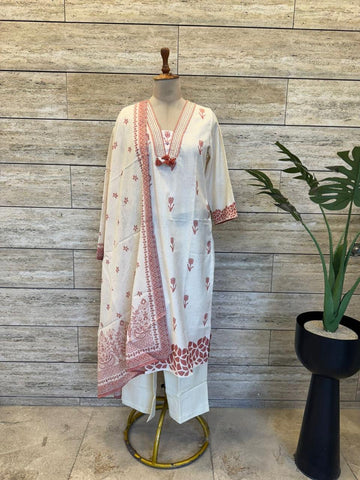 Pure Cotton Dupatta Set