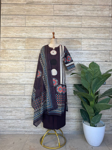 Pure Cotton Dupatta Set
