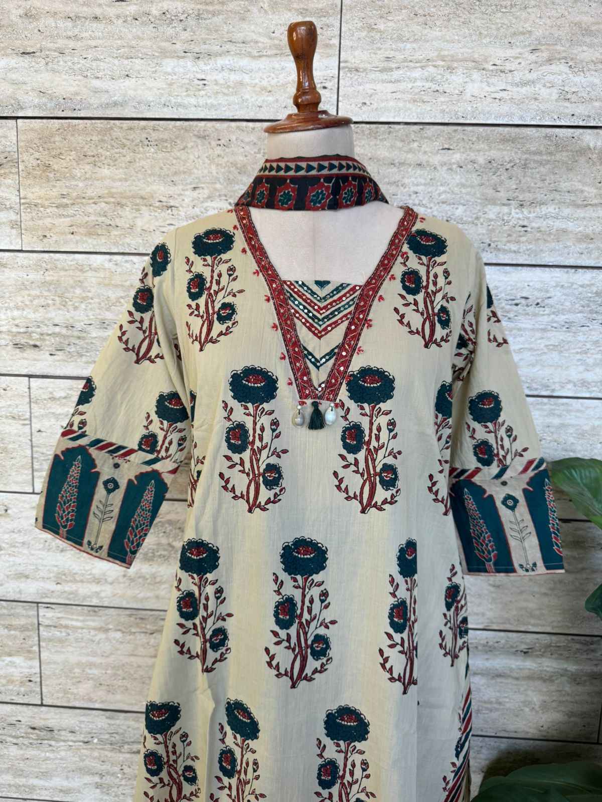 Pure Cotton Dupatta Set