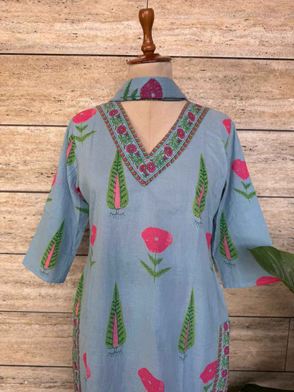 Pure Cotton Dupatta Set