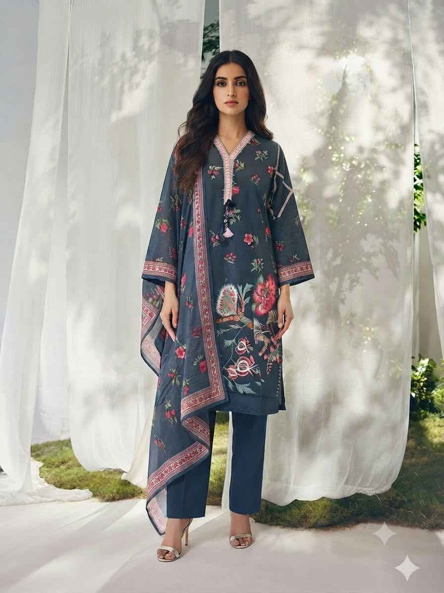 Premium Lilan  Dupatta Set