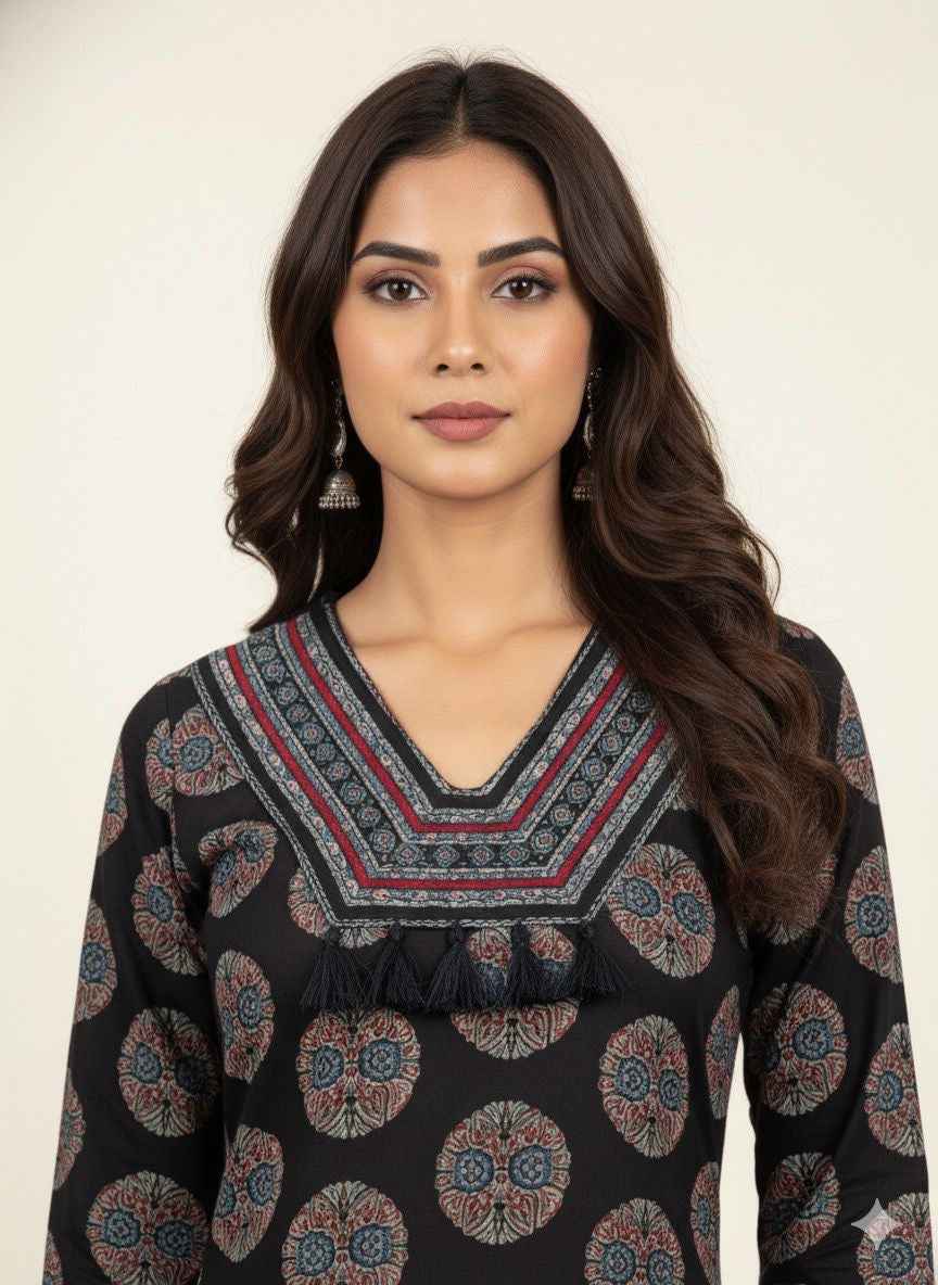 Pure cotton hand block pint two piece pant set PS073