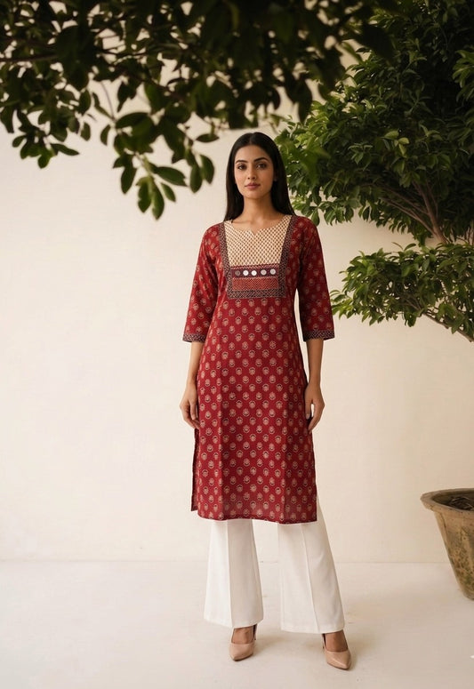 Pure Cotton Only Single Kurta 162