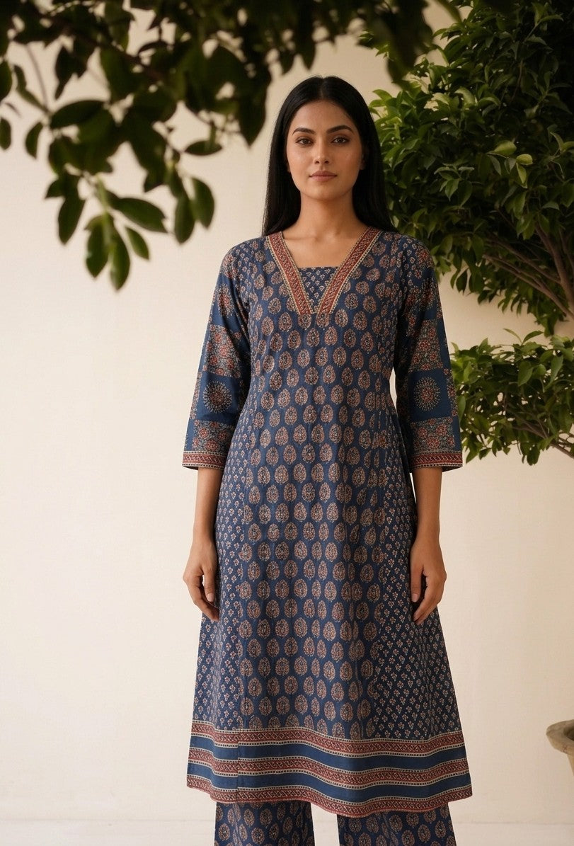 Pure Cotton Aline Dupatta Set CS0230