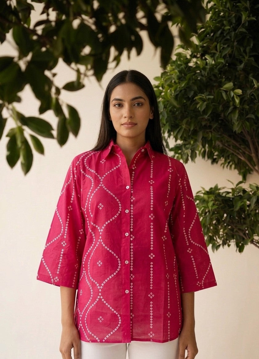 Pure Cotton Printed Shirt ST042