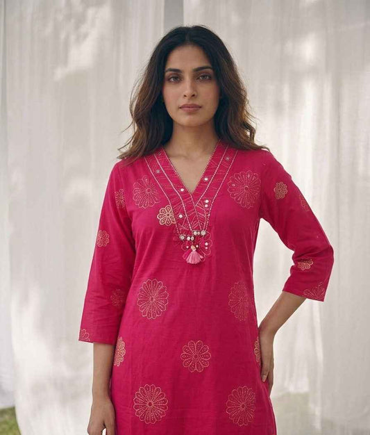 Pure Cotton Three Piece Dupatta Set