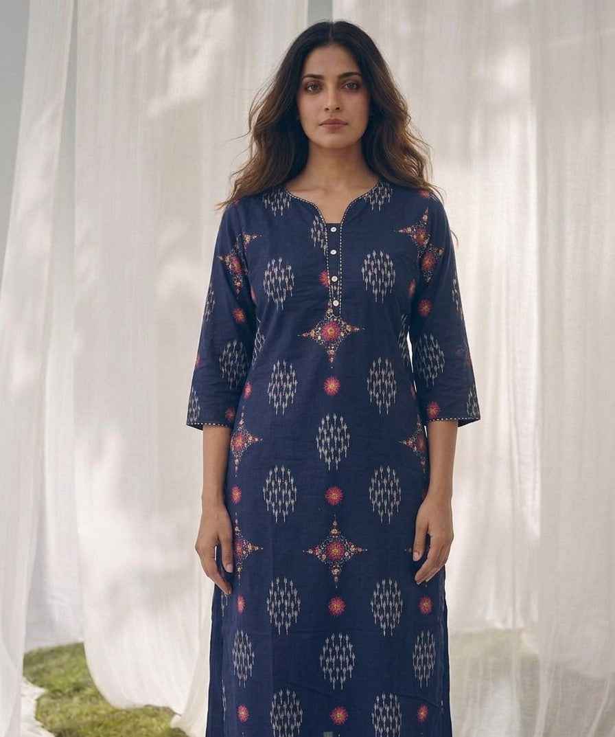 Pure Cotton Three Piece Dupatta Set