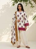 Pure Cotton Dupatta Set With Farsi Salwar