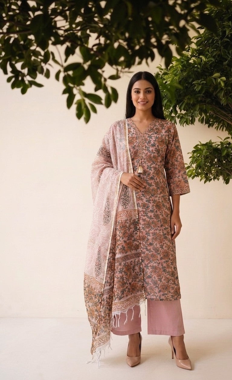 Pure Kota Doriya  Dupatta Set KD027