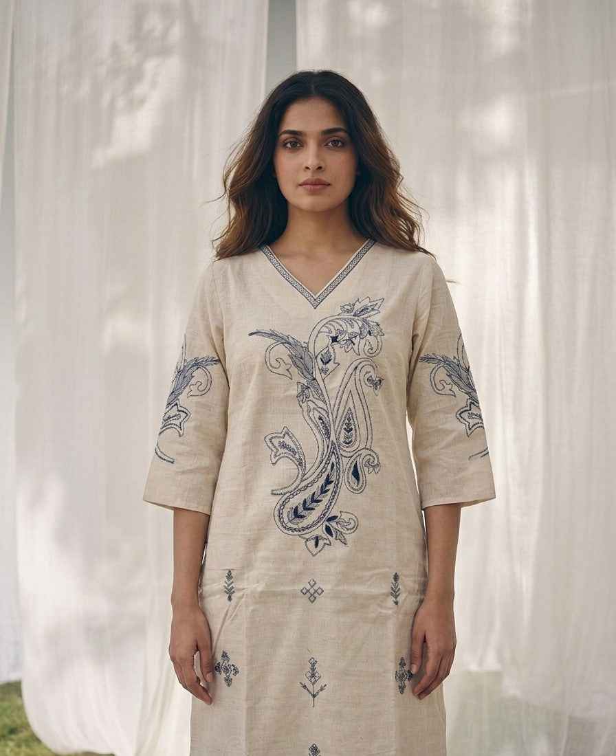 Pure Cotton Three Piece Dupatta Set