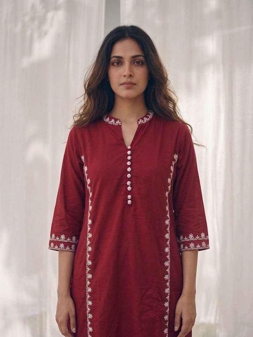 Pure Cotton Three Piece Dupatta Set