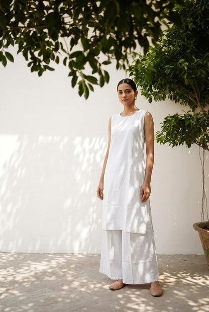 Pure Mul  Cotton Two Piece Set with inner PS0186