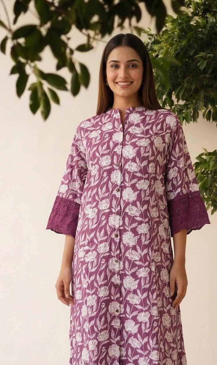 Pure Cotton Two Piece  Set