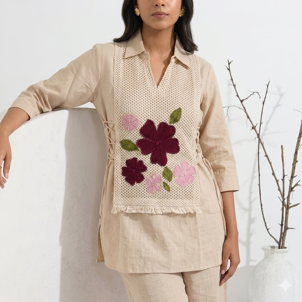 Pure Cotton Two Piece Co Ord Set