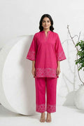 Pure Dabu Cotton Co-Ord Set With Embroidery COS138