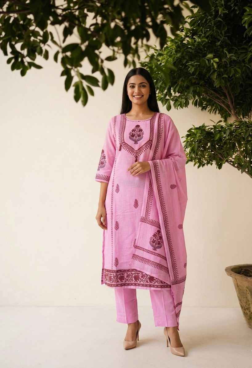 Pure Kota Doriya Dupatta Set