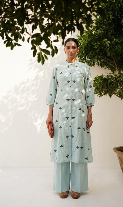Pure Mul Cotton  Two Piece Set With Inner PS0187