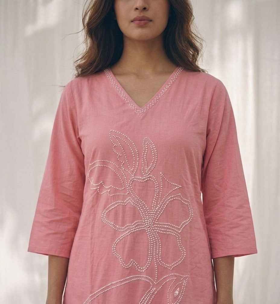 Pure Cotton Three Piece Dupatta Set