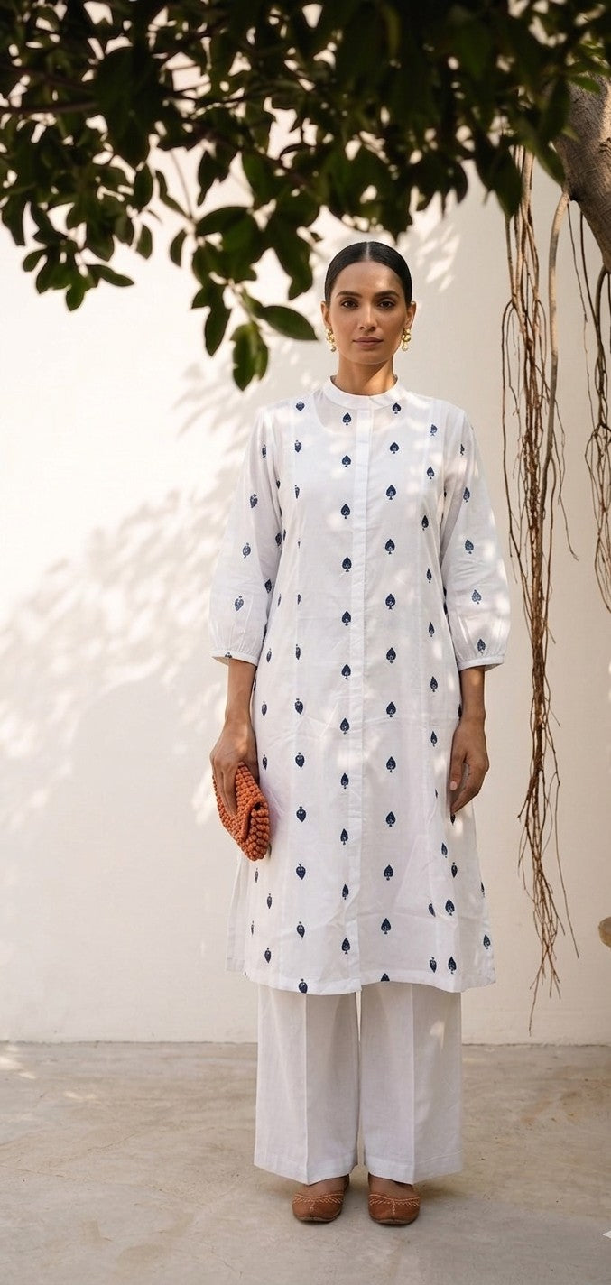 Pure Mul  Cotton Two Piece Set with inner PS0186