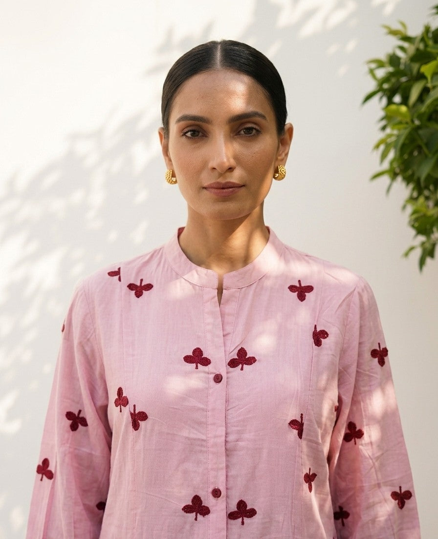 Pure Mul Cotton  Two Piece Set With Inner PS0187