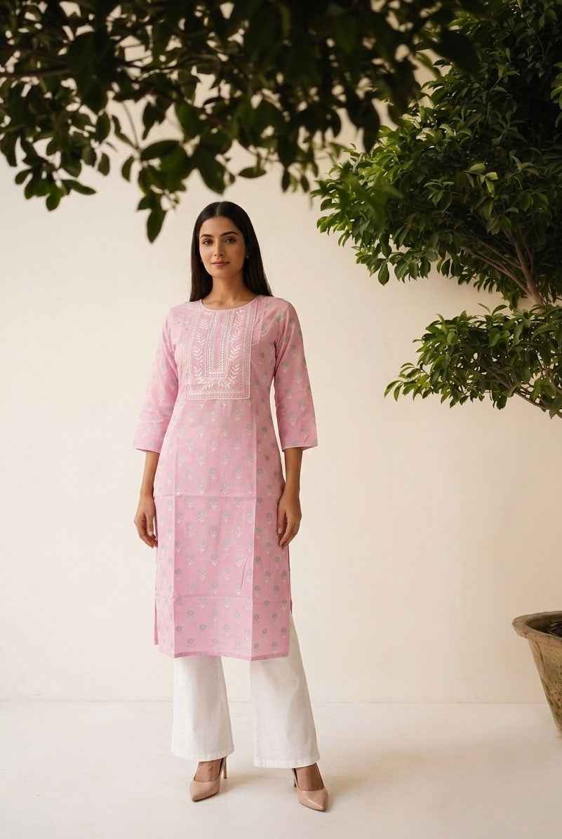 Pure Cotton Single Kurta Set