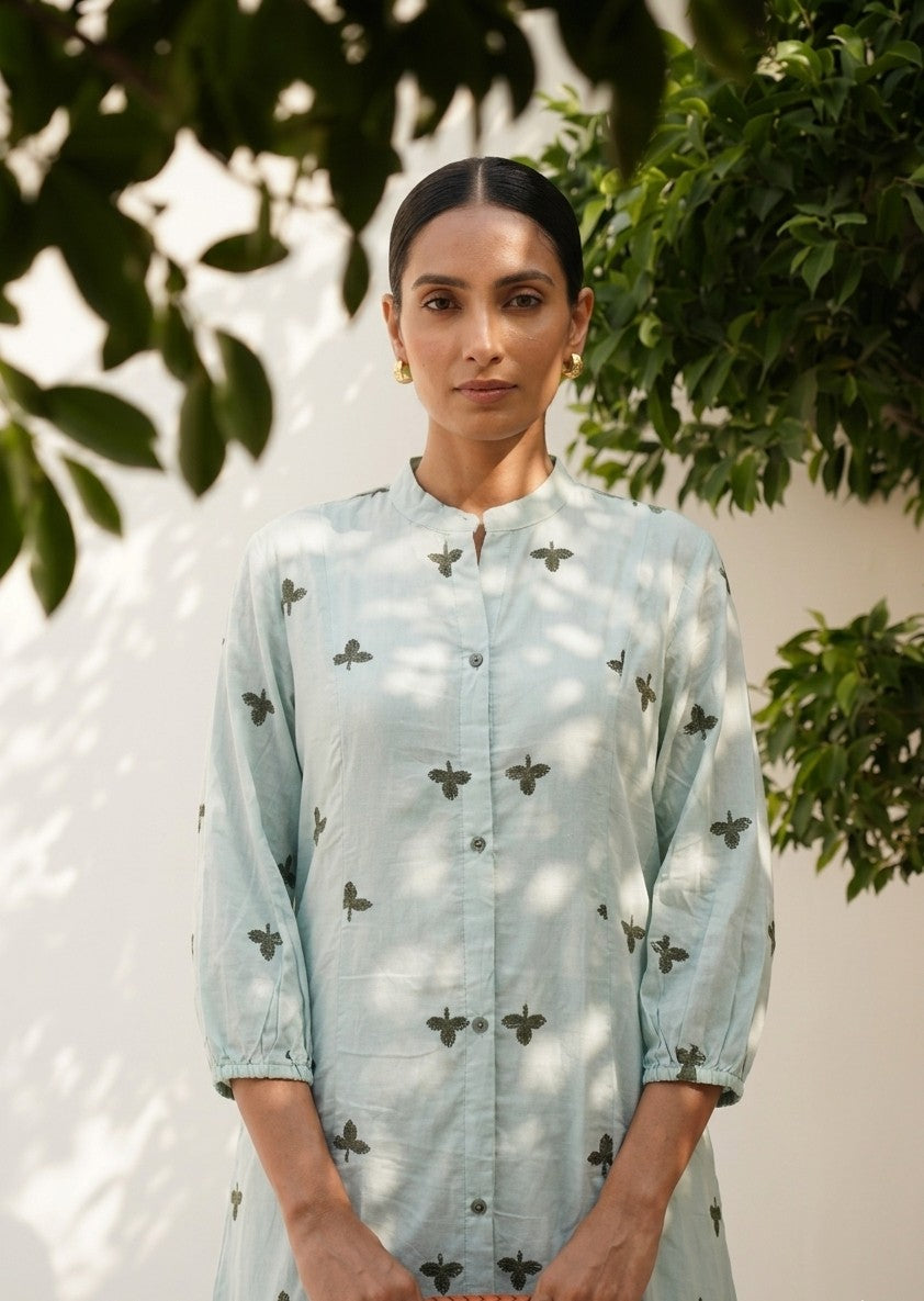 Pure Mul Cotton  Two Piece Set With Inner PS0187