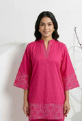 Pure Dabu Cotton Co-Ord Set With Embroidery COS138