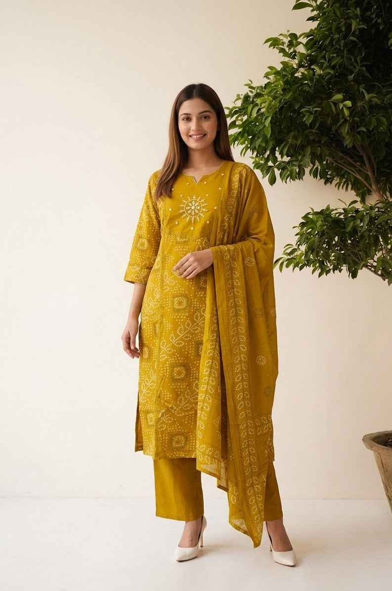 Pure Cotton Dupatta Set CS0241