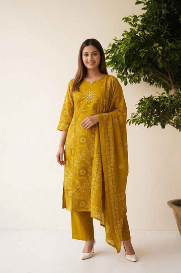 Pure Cotton Dupatta Set CS0241