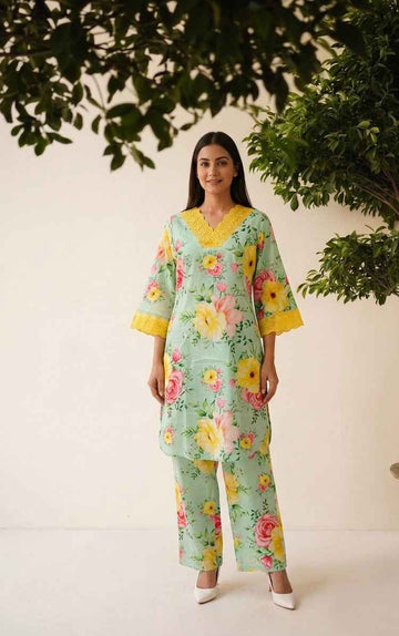 Pure Cotton Pant Sets
