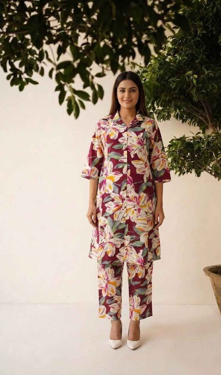 Pure Cotton Co-Ord Set