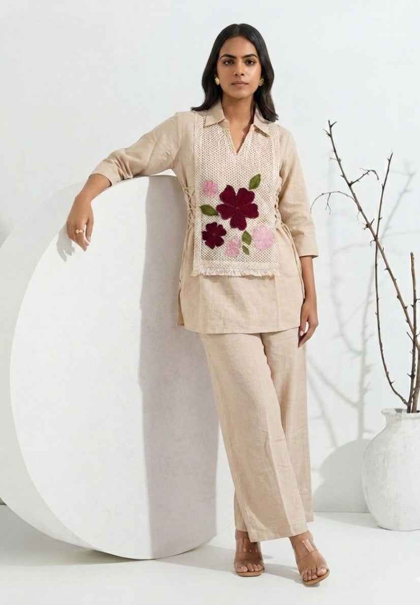 Pure Cotton Two Piece Co Ord Set