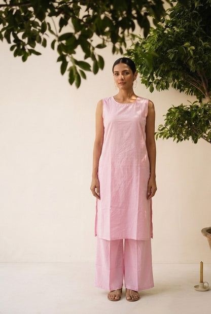 Pure Mul Cotton  Two Piece Set With Inner PS0187