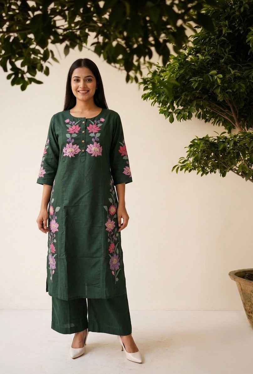 Pure Cotton Pant Sets PS0203