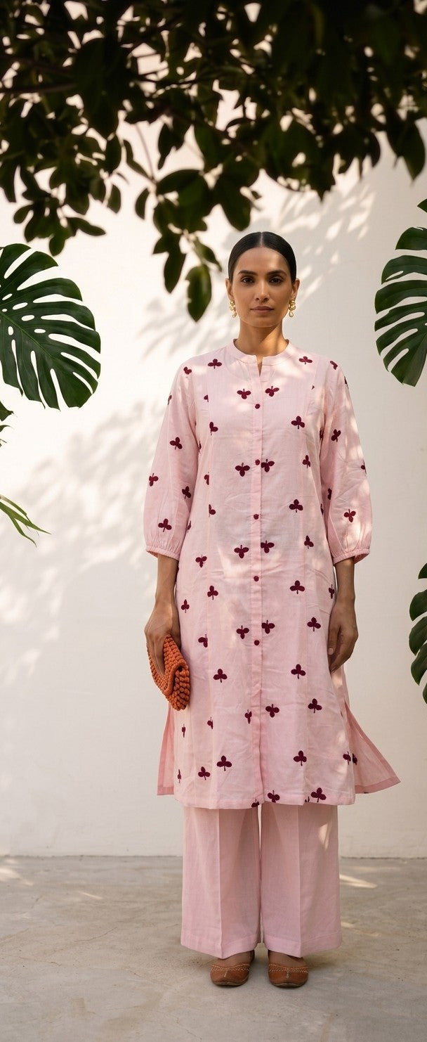 Pure Mul Cotton  Two Piece Set With Inner PS0187