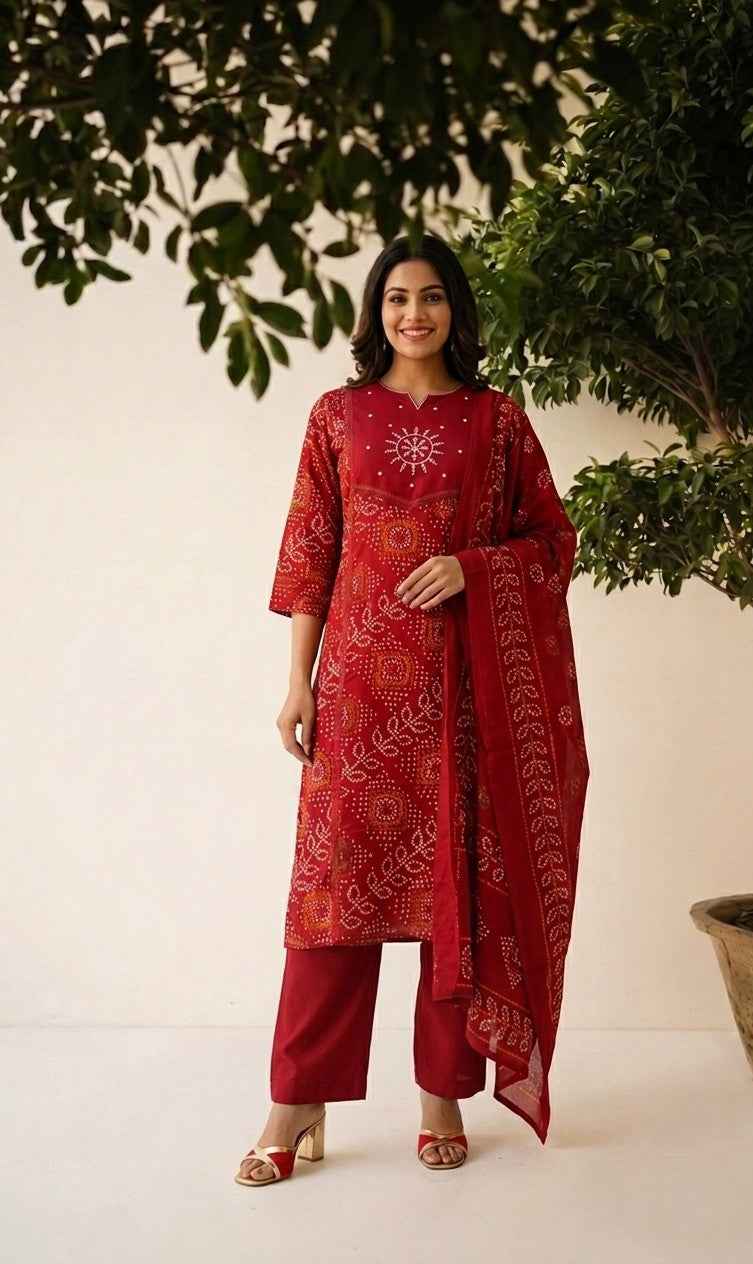 Pure Cotton Dupatta Set CS0241