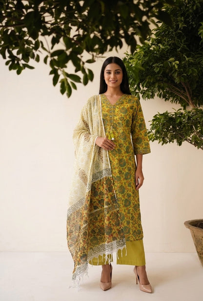 Pure Kota Doriya  Dupatta Set KD027
