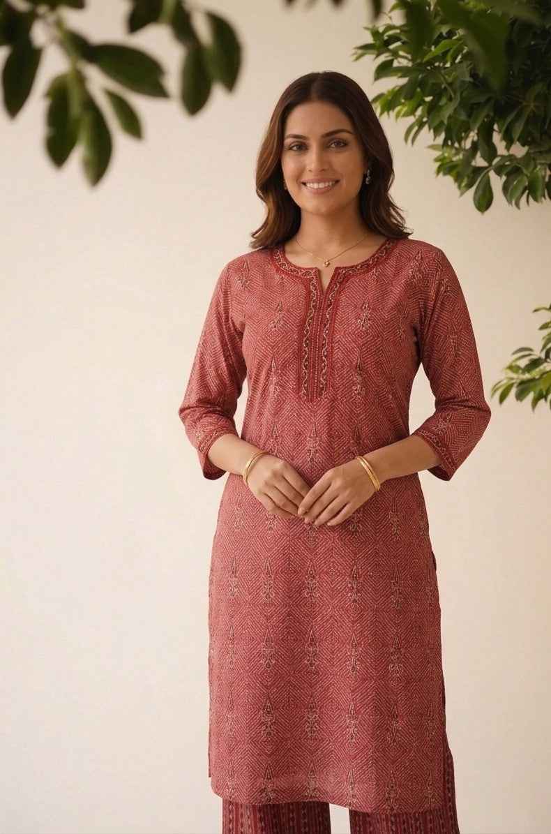 Pure Cotton Dupatta Set